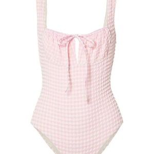 Solid & Striped Rose Gingham Ellery Swimsuit- NEVER WORN